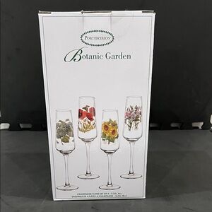 Portmeirion Botanic Garden Floral Champagne Flutes